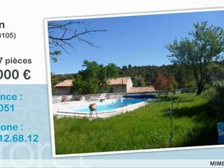 Vente maison 7 pièces Mimet