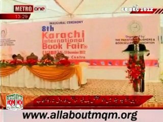 Inaugural ceremony of 8th Karachi International Book Fair addressed by MQM Leader Dr. Farooq Sattar