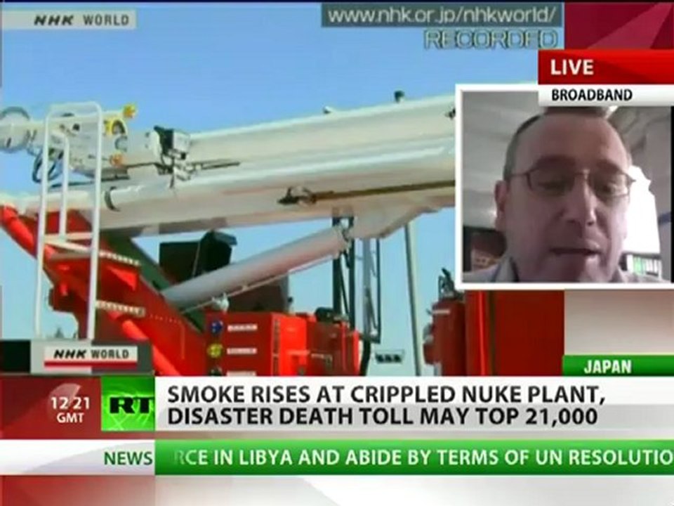 Operations marred at Fukushima by smoke at crippled nuke reactors