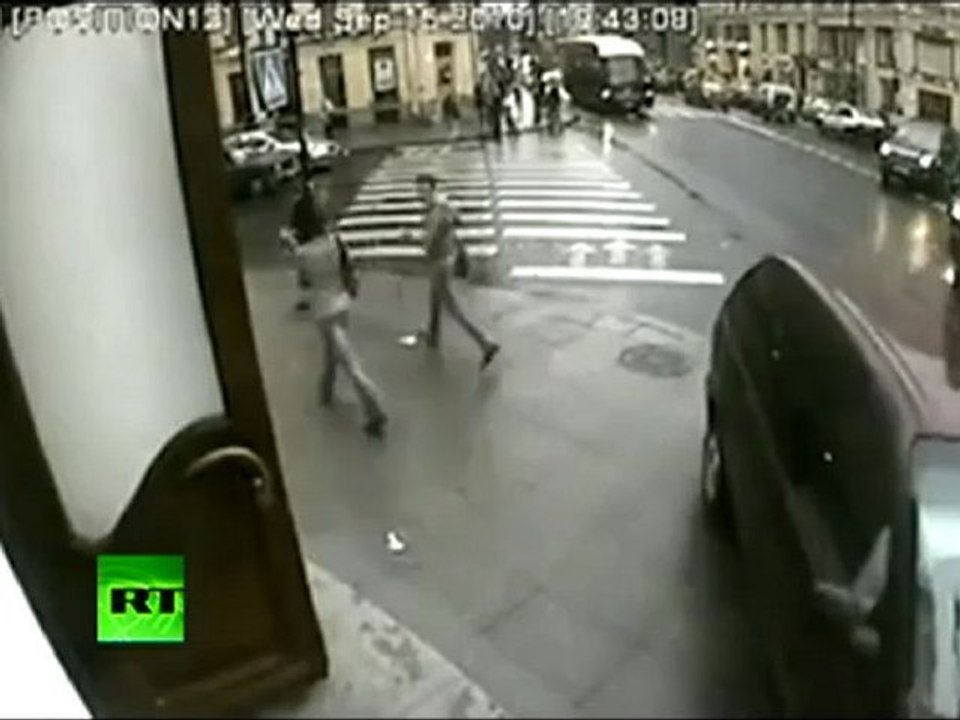 Very Close Shave: CCTV video of lucky man escaping death in car crash