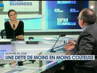 06/12 BFM : Lechypre du jour - Une dette de moins en moins coûteuse
