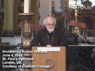 Archbishop Williams on the Public Space of Christianity
