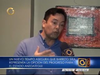 Miembros de UNT garantizan triunfo de Barreto Sira en Anzoátegui