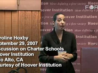 Caroline Hoxby: Public and Charter Schools