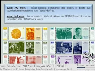 programme d'Asselineau 3-10 Présidentielle 2012