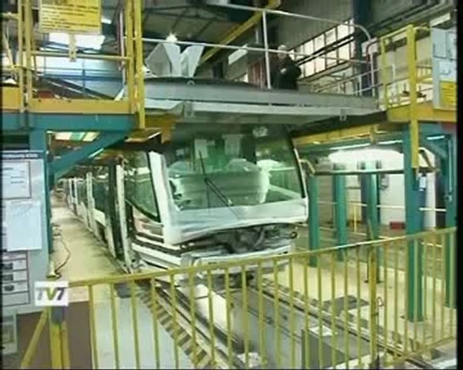 Tv 7 nouvelles rames tramway visite chez ALSTOM La Rochelle