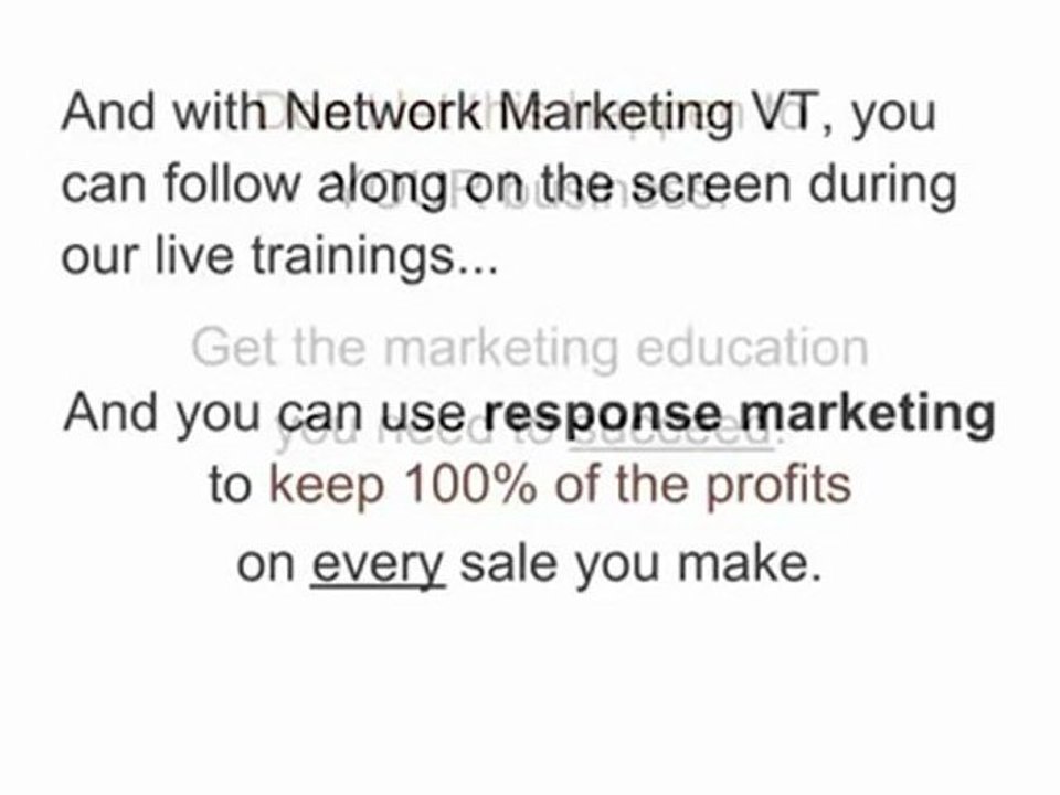 Network Marketing VT |  Make Money Online From Home | NMVT