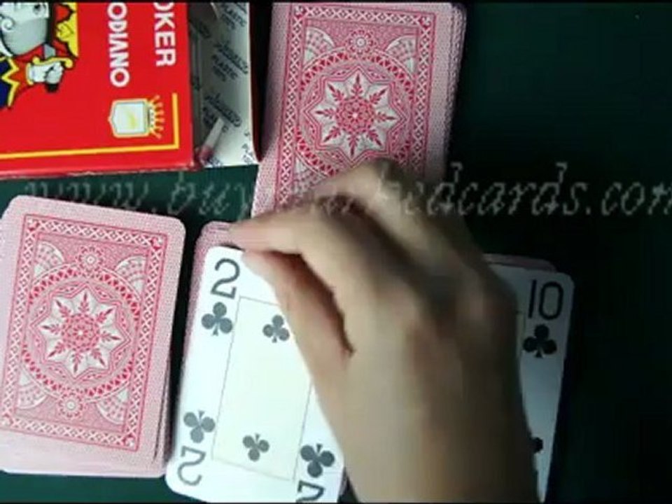 MARKED-POKER--Modiano-Cristallo-Red--Card-Cheating-tricks