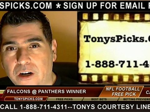 Carolina Panthers versus Atlanta Falcons Pick Prediction NFL Pro Football Odds Preview 12-9-2012