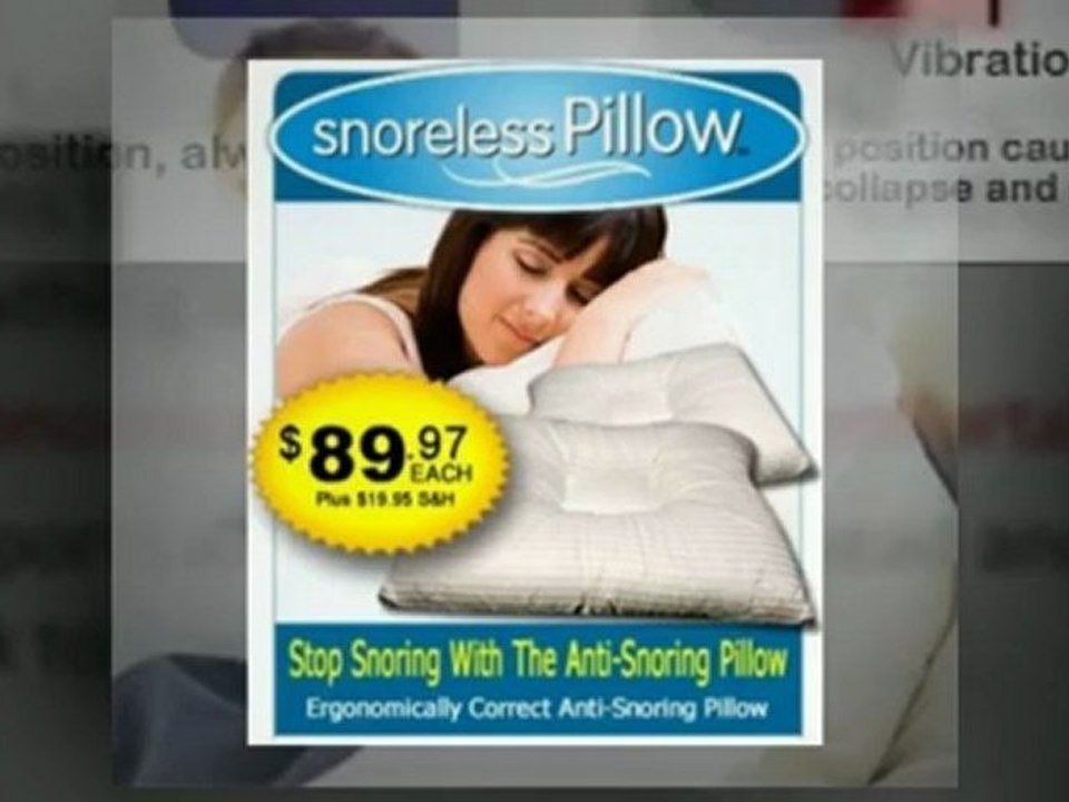 Best Anti Snore Pillow Mild Sleep Apnea SnoreLess Pillow