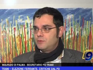 Trani | Elezione Ferrante, critiche dal PD