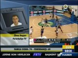 6 Aralık 2012 FBTV Fenerbahçe Familia Schio Maçı Ömer Koçşan Telefon Bağlantısı