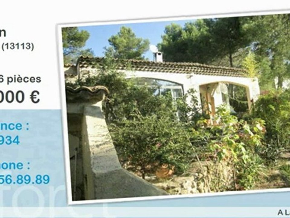 Vente maison 6 pièces Lamanon