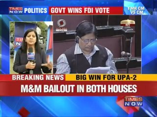 UPA wins FDI vote in Parliament