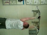 Dave doing 18 chin-ups in the 'Hold-Chin-Press' Challenge on Konkura.com