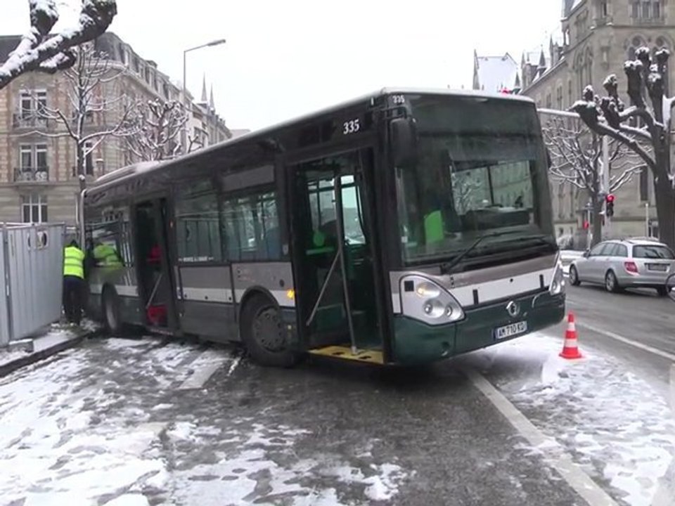 La neige perturbe Strasbourg