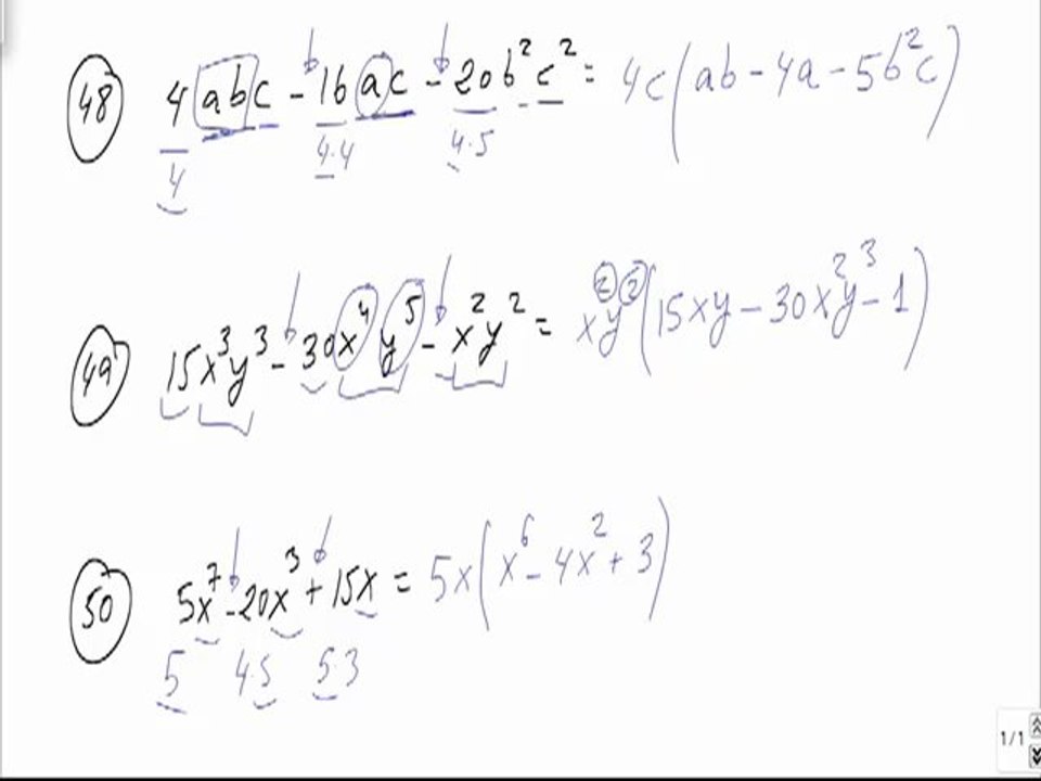 Problemas resueltos de polinomios factor comun  problema 14
