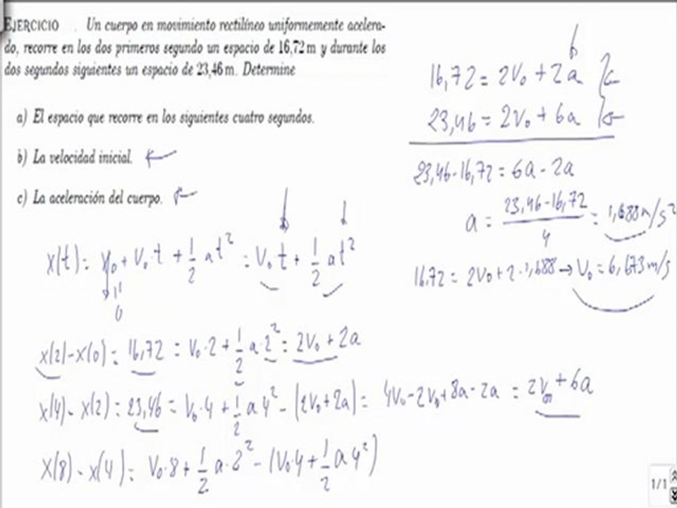 Problema resuelto de cinematica 7