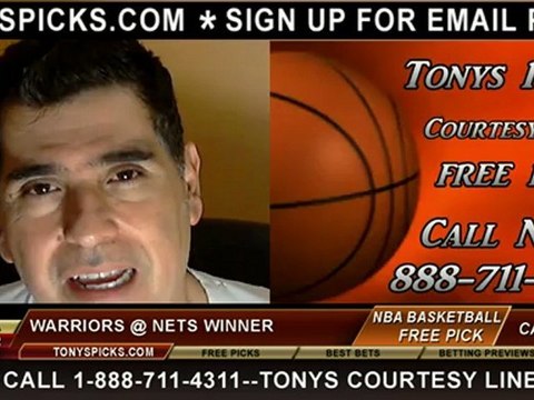 Brooklyn Nets versus Golden St Warriors Pick Prediction NBA Pro Basketball Odds Preview 12-7-2012