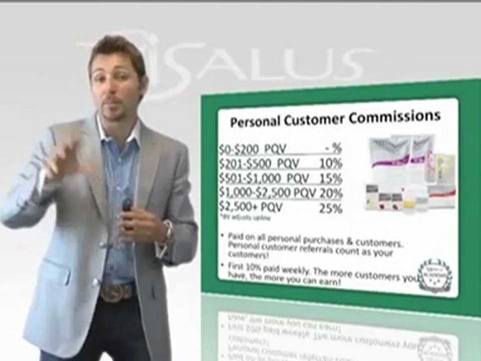 Vidéo Dailymotion -4- Commissions personnelles Visalus
