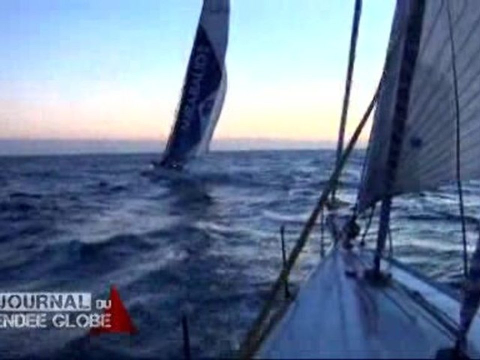 Vendée Globe 2012 - Le Cam et Wavre se croisent en plein océan indien !