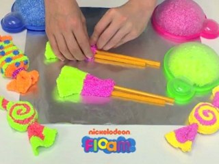 Nickelodeon Floam Project #3 -- How to Make Candy Art