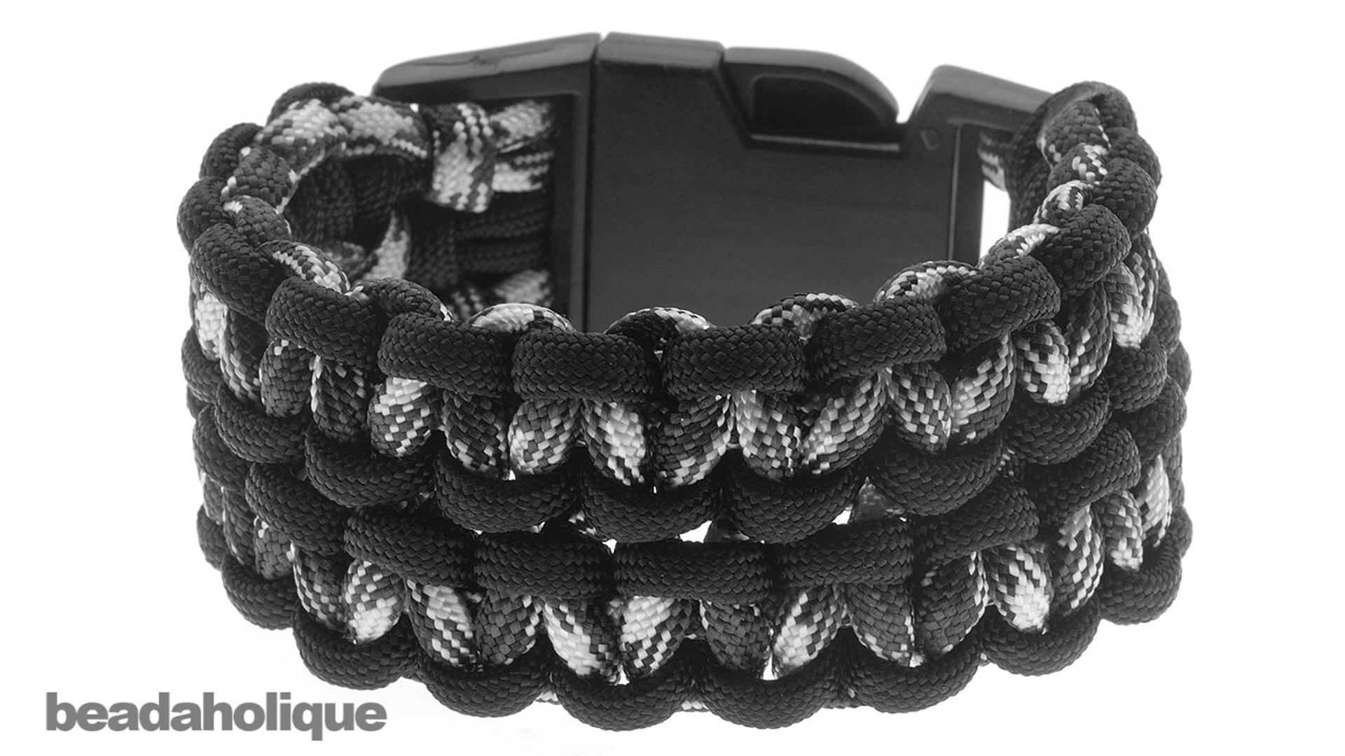 How to Make a Wide (Double) Cobra Paracord Bracelet - video