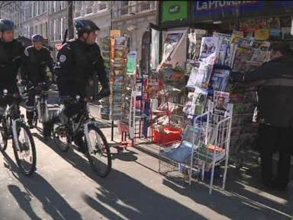 La police nationale à VTT (Marseille)