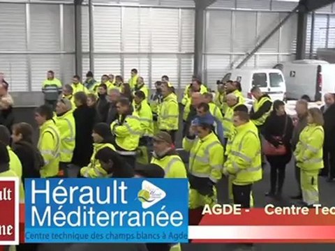 AGDE - 2012 - Inauguration du centre technique des Champs Blancs à Agde vendredi 7 décembre 2012 à 11 heures