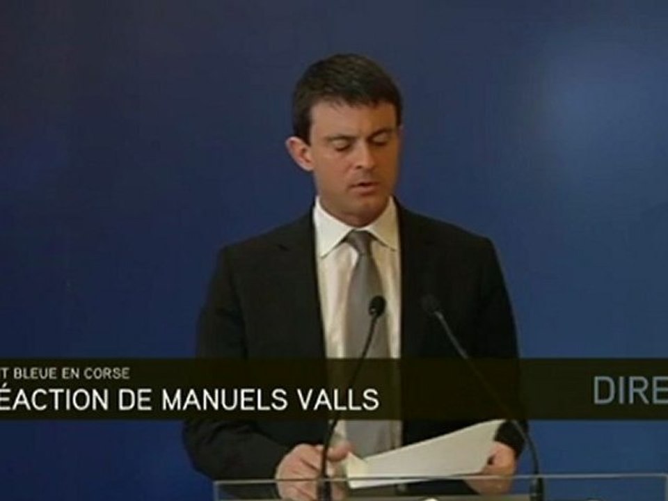 Manuel Valls et la Corse : "une politique de harcèlement contre les criminels"