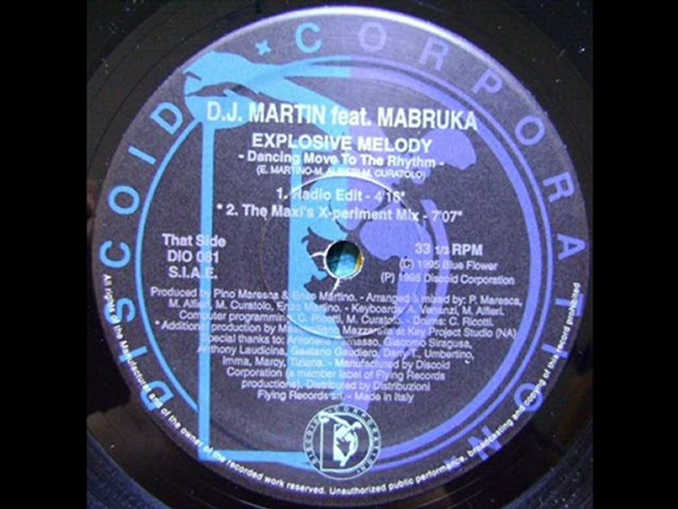 Dj Martin Feat. Mabruka - Explosive Melody (Dancing Move To The Rhythm) (Radio Edit)
