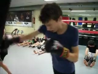 Father and son bagtraining@Vos Gym Amsterdam