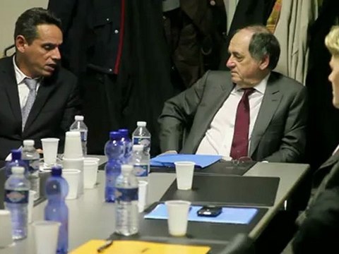 Noël Le Graet le président de la FFF en visite au District de Seine Saint-Denis