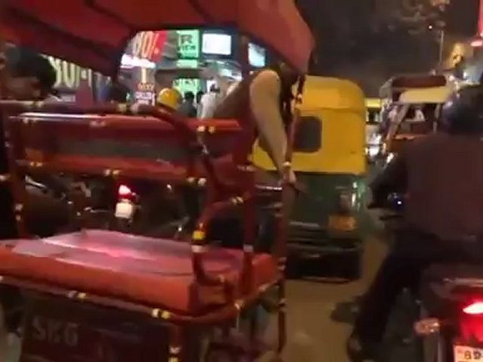 circulation du soir Old delhi