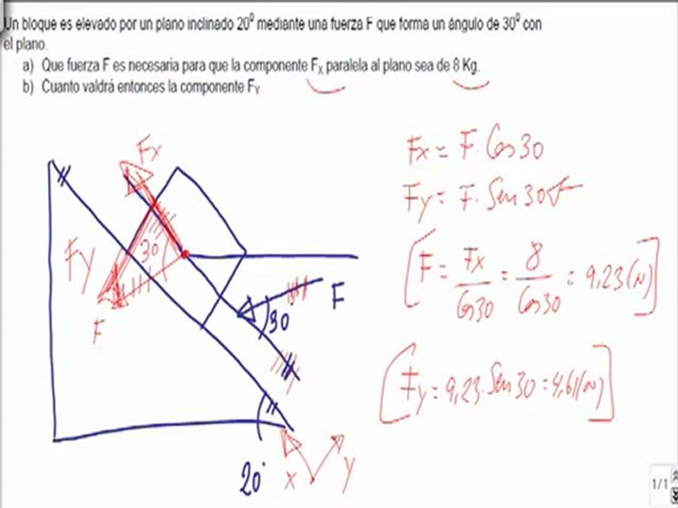 Problemas Resueltos De Planos Inclinados Ejercicio 11 - Vídeo Dailymotion