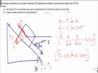 Problemas resueltos de planos inclinados ejercicio 11