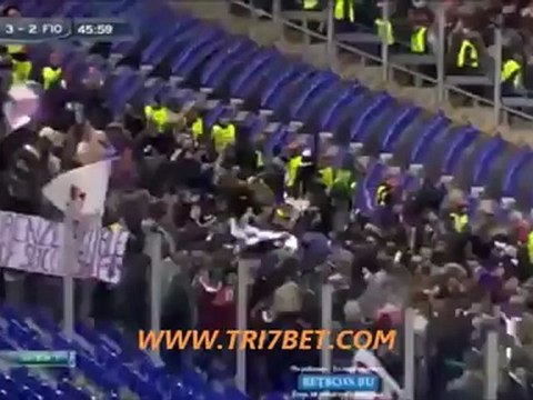 Agen Bola Sbobet-highlight Liga Italia AS Roma vs Fiorentina 4-2 2012