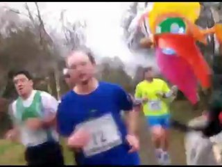 FOULEES DU ROC 2012 - Louvigné du Desert (35 - Ille et Vilaine ) avec Mario le père noël et son petit vélo