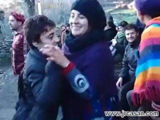 Pisa das castañas en Froxan 2012