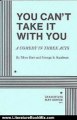 Literature Book Review: You Can't Take it With You. by Moss Hart and George S. Kaufman, George S. Kaufman