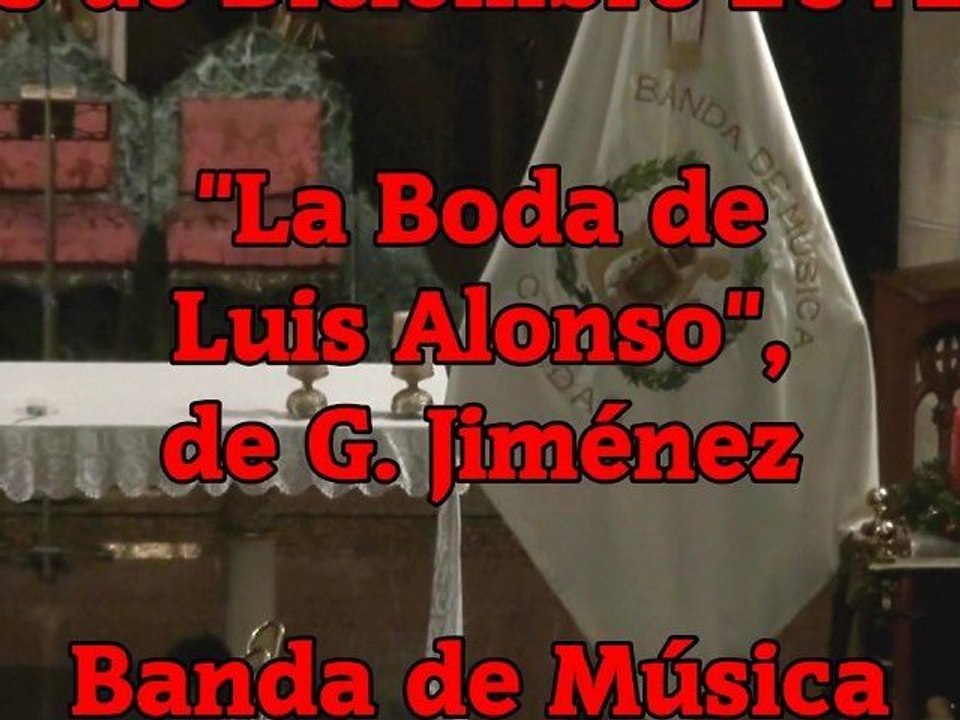 CONCIERTO: La Boda de Luis Alonso