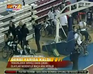 Derbide olaylar çıktı