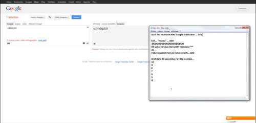 Guill fait mumuse avec Google Traduction
