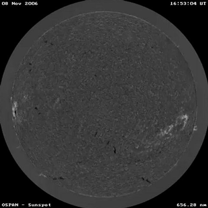 Mercury passing in front of the Sun. National Solar Observatory / Sacramento Peak