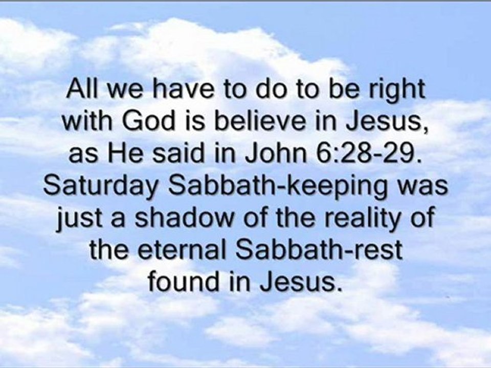 The Sabbath Rest