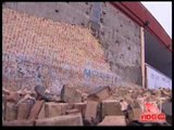 Napoli - Maltempo, crolla muro del San Paolo (28.11.12)