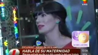 Griselda Siciliani habla de su maternidad (Intrusos)