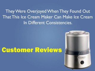 Villaware V5100 Classic Ice Cream & Gelato Maker, Electric Review
