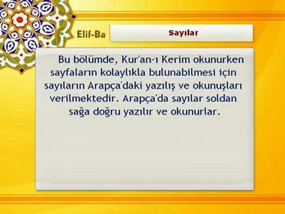 Sayılar Dersi - İzle Öğren - DuaDenizi.Com