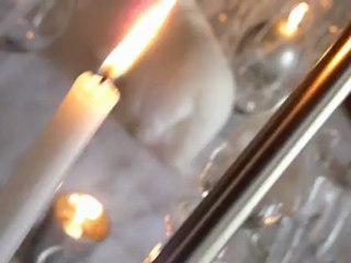 TABLE DE NOËL STELLA  ARGENT BLANC OURS POLAIRE